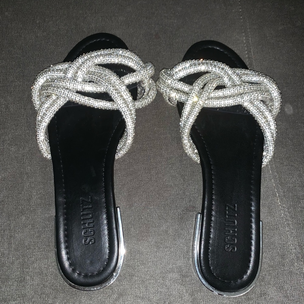 Schutz Lindy Braided Slide Sandal
